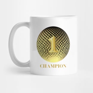 Champion number 1 in gold Mug